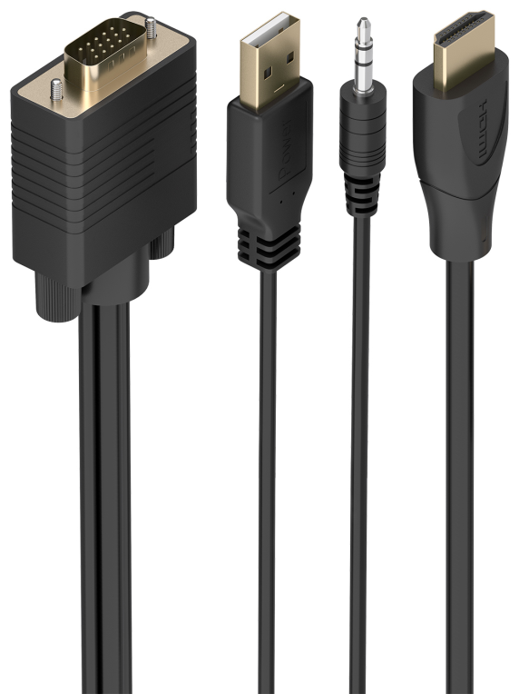 CABLE CONVERSOR AISENS HDMI A/M A SVGA/M+JACK 3.5/M+USB-A/M 1.5M