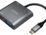 CABLE CONVERSOR AISENS USB-C A VGA/HDMI 4K/USB3.0/USB-C PD GRIS 15CM