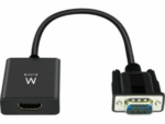 CABLE CONVERTIDOR EWENT VGA MACHO - HDMI HEMBRA CON AUDIO 0,20 METROS
