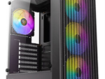 CAJA ANTEC AX27 ARGB ATX NEGRO 4XVENT 120MM 2XUSB SN FUENTE
