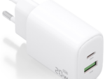 CARGADOR AISENS GAN 20W, 1XUSB-C PD3.0, 1XUSB-A QC3.0, BLANCO