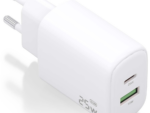 CARGADOR AISENS GAN 25W, 1XUSB-C PD3.0, 1XUSB-A QC3.0, BLANCO