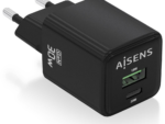 CARGADOR AISENS GAN 30W 1XUSB-C PD3.0 QC4.0 1XUSB-A QC3.0 NEGRO