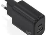 CARGADOR AISENS GAN 30W 1XUSB-C PD3.0 QC4.0 1XUSB-A QC3.0 NEGRO