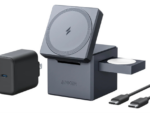 CARGADOR ANKER 3 EN 1 CON MAGSAFE CUBO GRIS