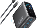 CARGADOR DE PARED ANKER 140W 4 PUERTOS PD 3.1 CON CABLE USB-C NEGRO