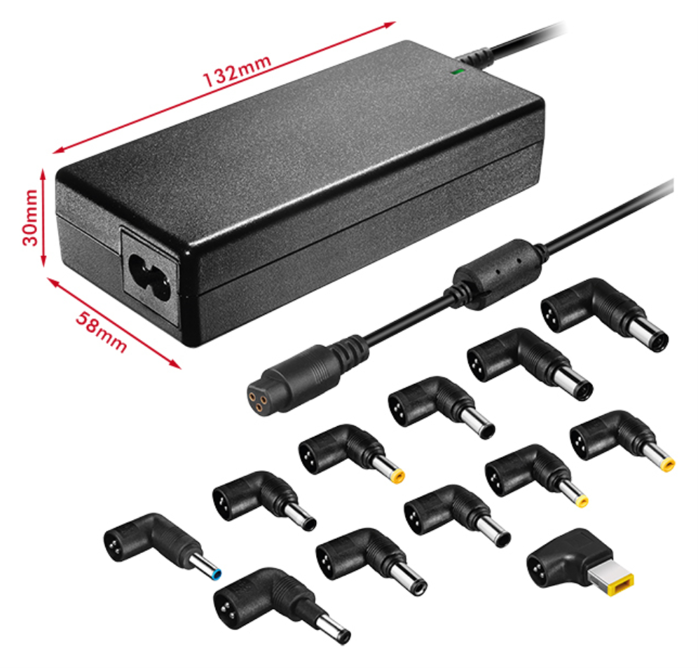 CARGADOR DE PORTATIL LEOTEC HOME 90W AUTOMATICO 12 CONECTORES 15-20V