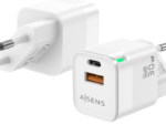 CARGADOR GAN AISENS 30W 1XUSB-C PD3.0 QC4.0 1XUSB-A QC3.0 BLANCO