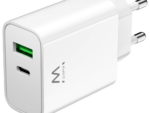 CARGADOR MOVIL EWENT CARGA RAPIDA PUERTOS USB-C Y USB-A 30W BLANCO