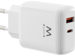 CARGADOR MOVIL EWENT EW1329 GAN RAPIDO 45W USB-C PD USB-A QC COMPACTO