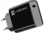CARGADOR NATEC RIBERA 20W 1XUSB-C PD3.0 QC3.0 NEGRO