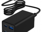 CARGADOR RAPIDO GEMBIRD USB POWERDELIVERY GAN DE 4 PUERTOS 65 W NEGRO