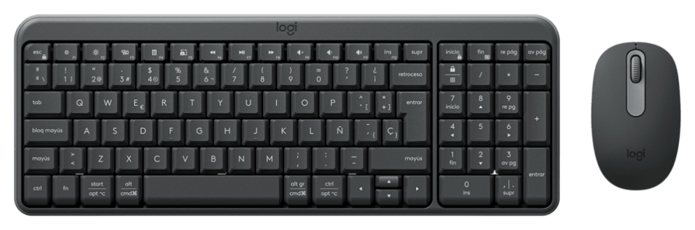 COMBO TECLADO Y RATON LOGITECH MK250 BLUETOOTH NEGRO