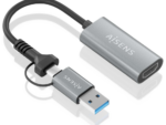 CONVERSOR AISENS ALUMINIO USB-A/M+USB-C/M-HDMI/H 1080P@60HZ 15CM