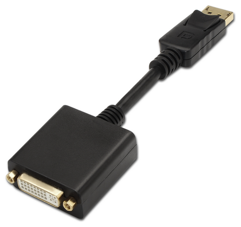 CONVERSOR AISENS DISPLAYPORT A DVI SINGLE LINK DP/M-DVI/H 15CM