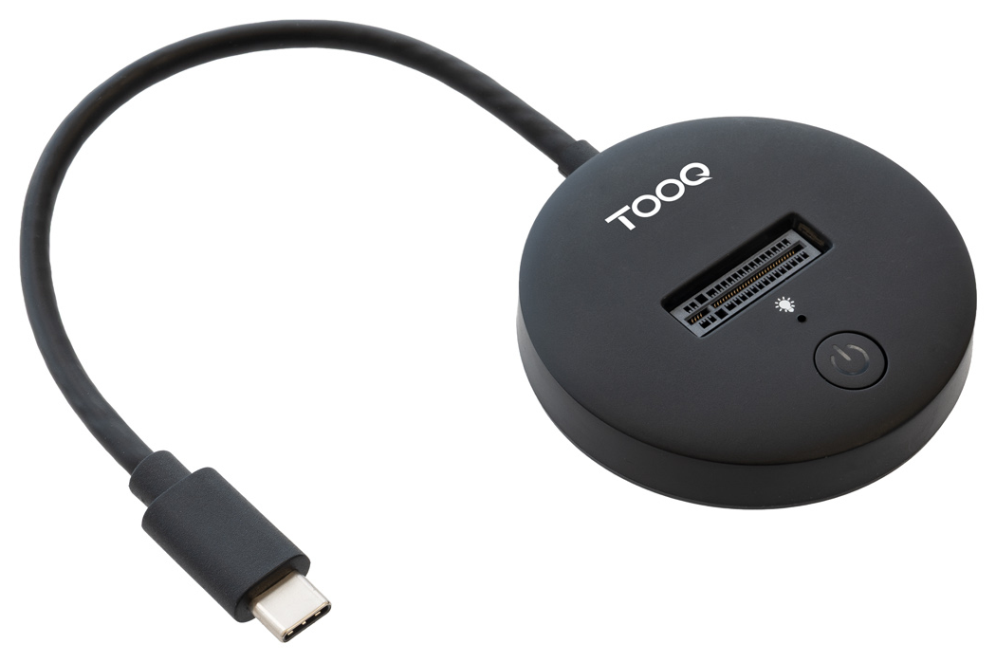 DOCK TOOQ TQDS-100B 1xSSD M.2 NVMe USB-C 3.2 GEN2 NEGRO