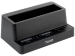 DOCK TOOQ TQDS-502B 2xM.2+1xSATA 2,5/3,5 USB 3.2 CLONE NEGRO