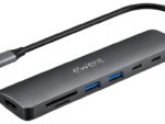 DOCKING EWENT EW1152 USB-C 7EN1 HDMI USB-C 2XUSB-A LECTOR SD MICROSD