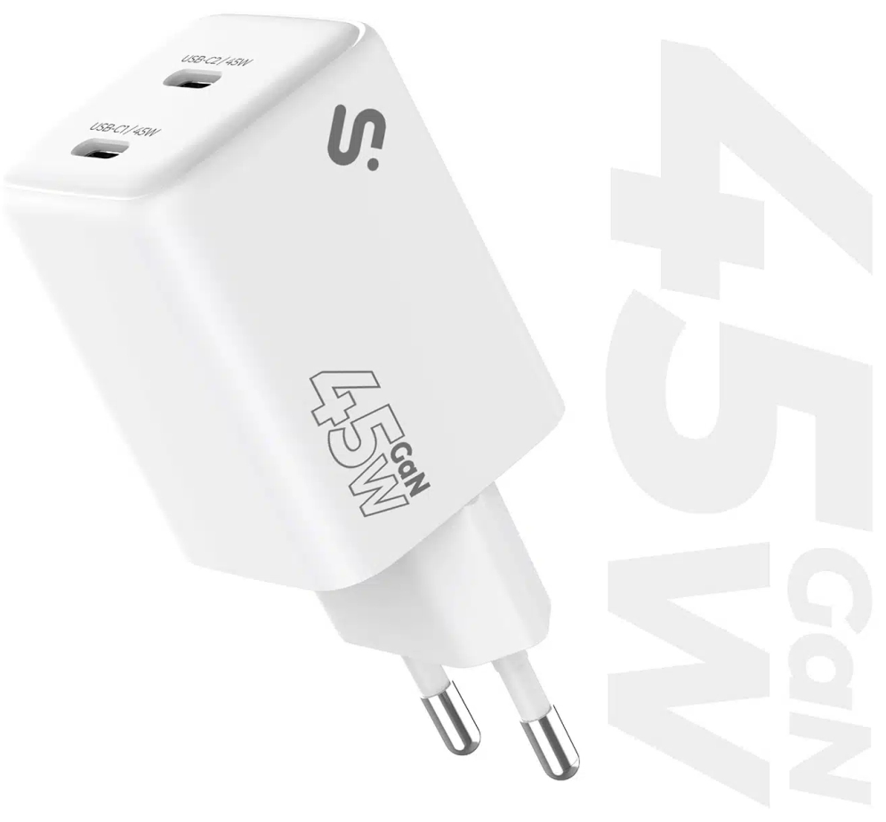 GAN 45W CHARGER USB C+C