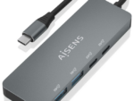 HUB AISENS USB 3.2 GEN2 10G USB-C/M-2XUSB-C/H-2XUSB-A/H 15CM GRIS
