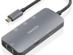 HUB AISENS USB-C DOCK 6 EN 1 USB-C A 1XHDMI 1XRJ45 3XUSB-A USB-C PD 15CM