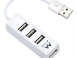 HUB EWENT USB 2.0 HIGH SPEED USB-A 4 PUERTOS BLANCO