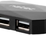 HUB NATEC LOCUST 4 PUERTOS USB 2.0 NEGRO