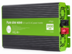 INVERSOR CORRIENTE DC-AC GEMBIRD COCHE DE ONDA SINUSOIDAL PURA DE 12 V 2000 W
