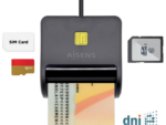 LECTOR DNI-TARJETAS AISENS SIM SD Micro SD MMC RS-MMC MMC Micro NEGRO
