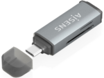 LECTOR TARJETAS AISENS SD MICRO SD MMC RS-MMC MMC MICRO USBC GRIS