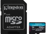 MICRO SD KINGSTON 256GB CANVAS GO PLUS U3 V30 CON ADAPTADOR