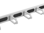 ORGANIZADOR DE CABLES LANBERG 19" CON BRUSH PANEL 5 RINGS- TYPE B 1U GRIS