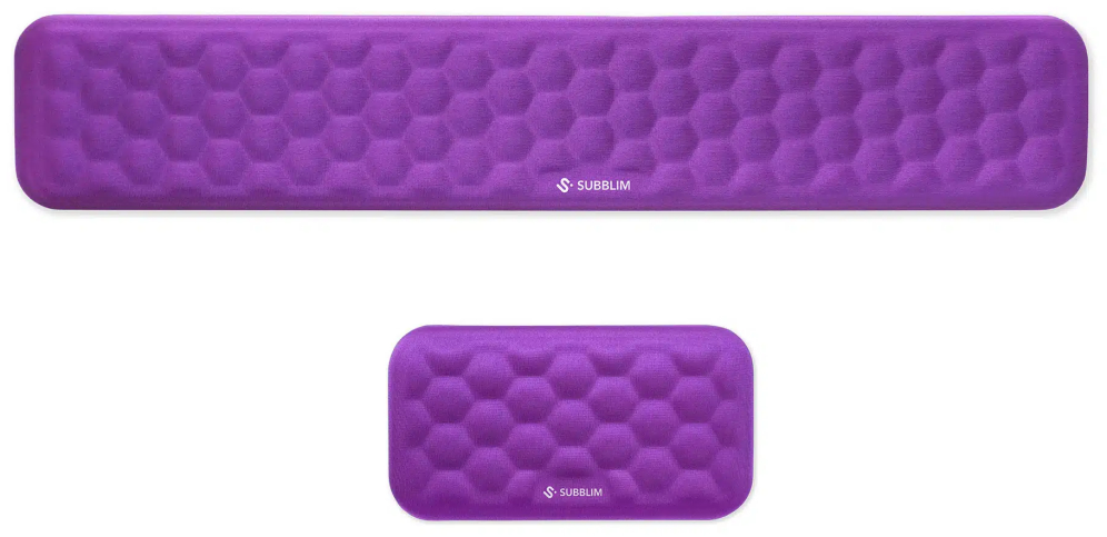 PACK REPOSAMUÑECAS SUBBLIM ERGO AIRPADDING RATON TECLADO MORADO