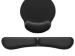 PACK SUBBLIM ERGO MEMORYFLEX -REPOSAMUÑECAS TECLADO Y RATON NEGRO