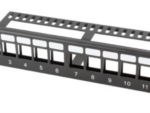 PATCH PANEL LANBERG 12 PUERTOS 1U RACK 19-ORGANIZADOR MODULOS KEYSTONE NEGRO