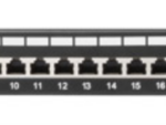 PATCH PANEL LANBERG 24 PUERTOS 1U 19" CAT.6 SFTP NEGRO