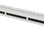 PATCH PANEL LANBERG 24 PUERTOS 1U 19" CAT.6 UTP CON ORGANIZADOR CABLES GRIS