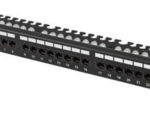 PATCH PANEL LANBERG 24 PUERTOS 1U 19" CAT.6A UTP CON ORGANIZADOR CABLES NEGRO
