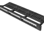 PATCH PANEL LANBERG 24 PUERTOS 1U RACK 19 ORGANIZADOR MODULOS KEYSTONE NEGRO