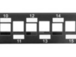 PATCH PANEL LANBERG 24PUERTOS 1U RACK 19 ESCALONADO ORGANIZADOR MOD KEYSTONE BK