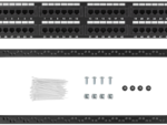 PATCH PANEL LANBERG 48 PUERTOS 2U 19? CAT.6 NEGRO