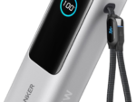 POWER BANK ANKER 25K 165W BUILT-IN USB C CABLE RETRACTIL SILVER