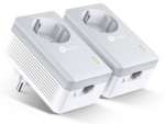 POWERLINE TP-LINK AV600 KIT 2 UDS 1 PORT CON ENCHUFE