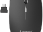 RATON GEMBIRD OPTICO 1600 DPI NEGRO RECEPTOR USB-C RF INALAMBRICO PILAS