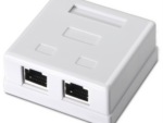 ROSETA DE SUPERFICIE AISENS RJ45 CAT.6 FTP 2 TOMAS BLANCO