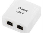 ROSETA LANBERG DE SUPERFICIE CAT.6 FTP 2X TOMA RJ45 BLANCO