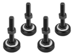 SET LANBERG 4 PATAS M10 PARA ARAMRIOS RACK