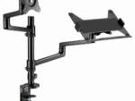 SOPORTE DE MESA GEMBIRD AJUSTABLE BRAZO PARA MONITOR Y BANDEJA PARA PORTATIL