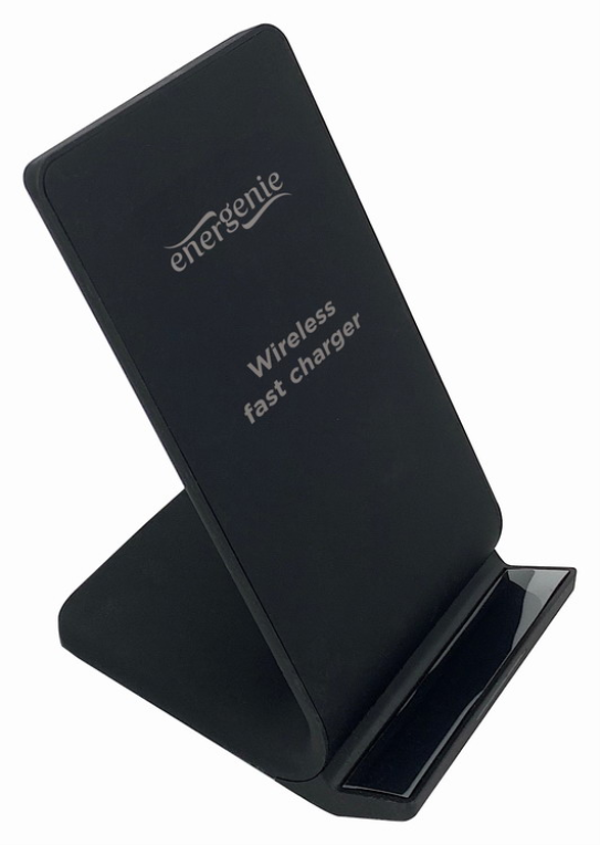 SOPORTE DE TELEFONO GEMBIRD CON CARGADOR INALAMBRICO , 10 W, COLOR NEGRO