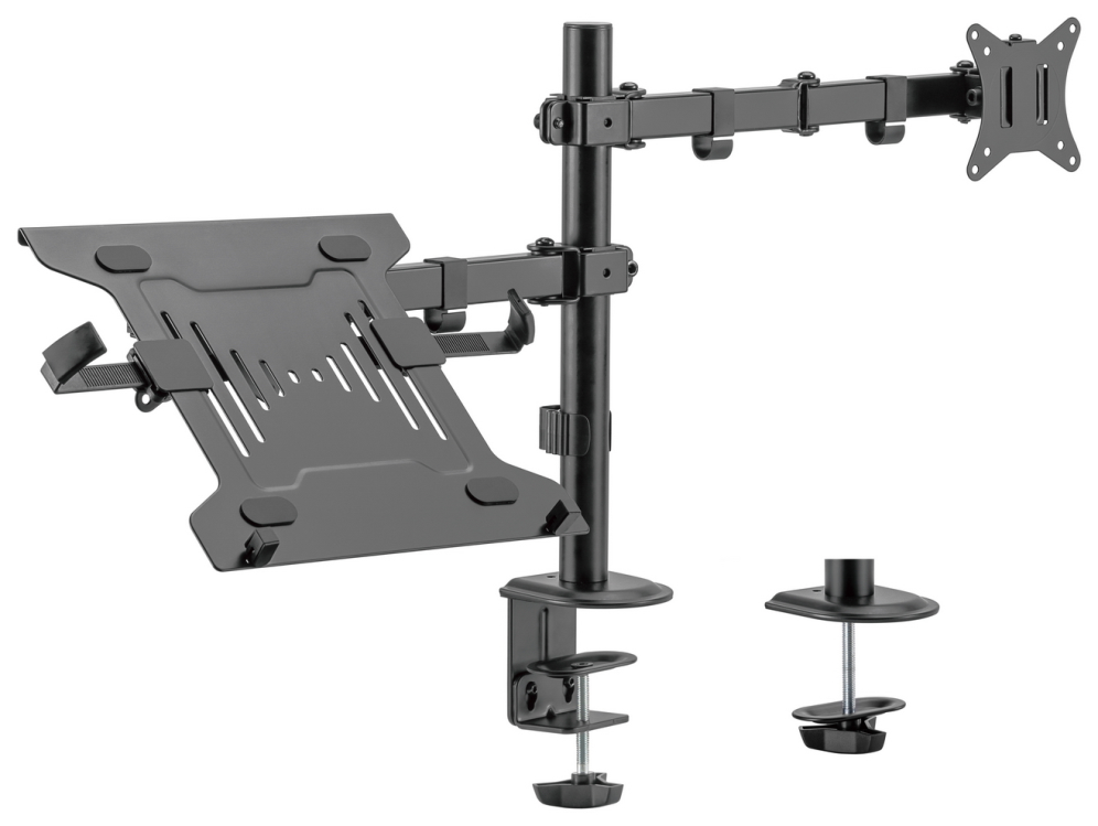 SOPORTE MONITOR AISENS MESA GIRATORIO E INCLINABLE PORTATIL/MONITOR 9KG 17"-32"